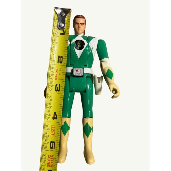 Vintage 1993 Bandai Green Power Ranger Action Figure 5.75" Flip Head - Picture 5 of 9